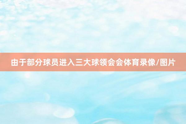 由于部分球员进入三大球领会会体育录像/图片