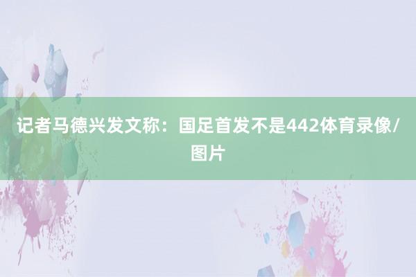 记者马德兴发文称：国足首发不是442体育录像/图片
