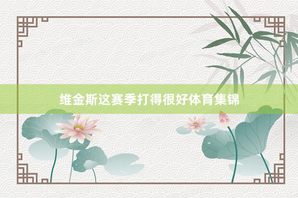 维金斯这赛季打得很好体育集锦