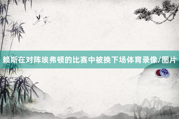 赖斯在对阵埃弗顿的比赛中被换下场体育录像/图片