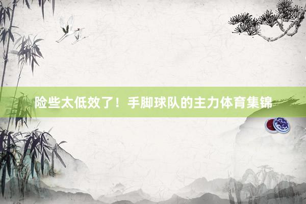 险些太低效了！手脚球队的主力体育集锦