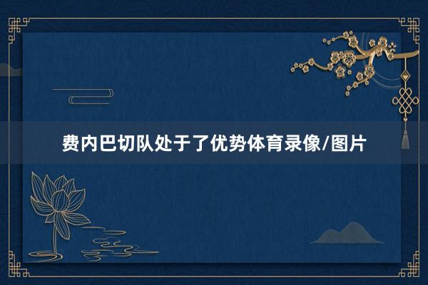 费内巴切队处于了优势体育录像/图片