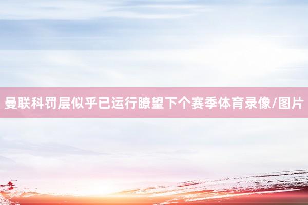 曼联科罚层似乎已运行瞭望下个赛季体育录像/图片