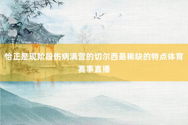 恰正是现阶段伤病满营的切尔西最稀缺的特点体育赛事直播