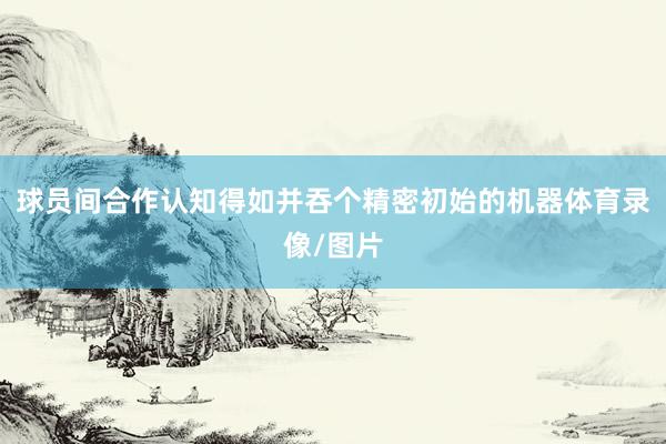 球员间合作认知得如并吞个精密初始的机器体育录像/图片