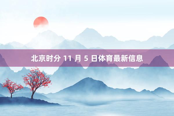 北京时分 11 月 5 日体育最新信息