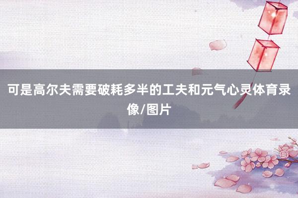 可是高尔夫需要破耗多半的工夫和元气心灵体育录像/图片