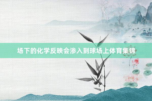 场下的化学反映会渗入到球场上体育集锦
